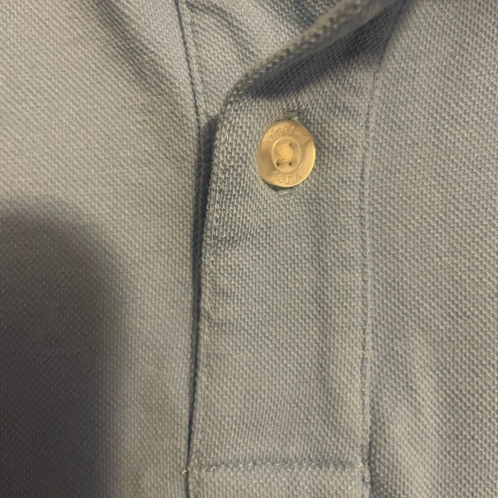 Vineyard Vines Men's Sky Blue Polo with Whale Logo Sz L - Picture 5 of 6